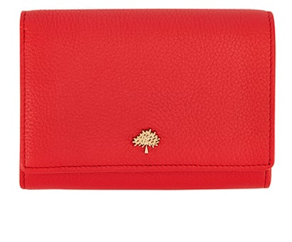Mulberry Small Tree French Purse, &pound;100, Accessories, Red, Leather, Front view